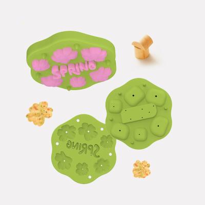 China PAISEN Silicone Spring Flower Baby Fruit Food Feeder Breastmilk Popsicle Molds for Teething Relief reezer Tray with Lid for sale