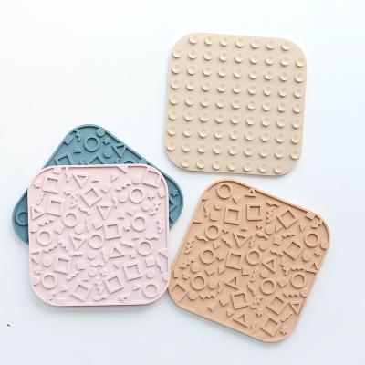 China PAISEN Custom Silicone Pet Dog Lick Pad Mat Easy-to-Clean Suction Cups for Healthy Feeding of Dogs Cats Pet Bowls Feeders for sale