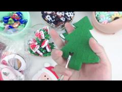 DIY Silicone Christmas Tree Teether , Safe Soft Rubber Beads For Teething