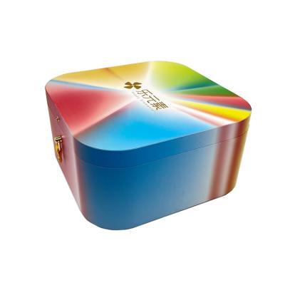 China Promotional Custom Paper Materials Gift Packaging Box Recycled Square Color Color Gift Box for sale