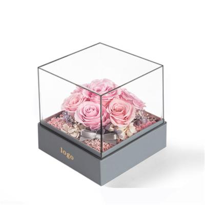 China 2021 Recyclable New Design High Quality Wholesale Custom Printed Luxury Valentine's Day Flower Box for sale