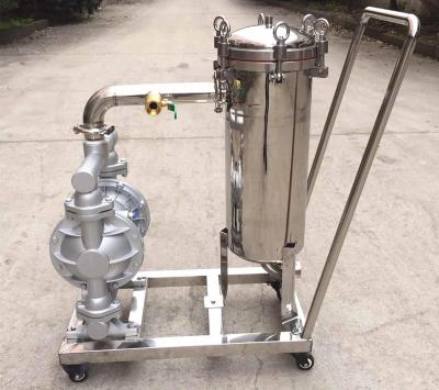 China Sanitary Hotels Stainless Steel SS Liquid Juice Filter Housing Trolley for sale