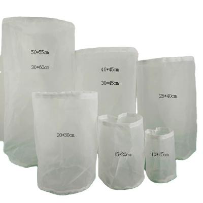 China Hotels Nylon Cylinder Type Filter Cloth For Coffee , Juice Sprinkle Liquid Filter Bag for sale