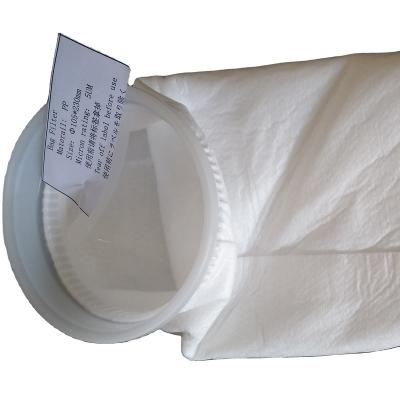 China Hotels PP Plastic PE PTFE SS Ring Welded Non-Woven Water Filter Bag For Oil Filter for sale