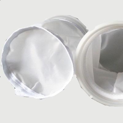 China Hotels Cylinder Type Plain Weave Nylon Wire Mesh Filter Bag Middle For Aquarium Tank Sink for sale