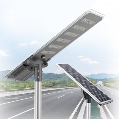 China Outdoor 150w Integrated Street Light New 30w 60w 80w 100w 120w LECUSO Industrial All In One Solar Led Street Light for sale