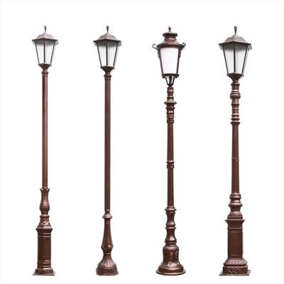 China New Design Garden Mini Vintage Cast Iron Lamp Post Modern Garden Light Outdoor Light Post for sale