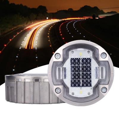 China Roadway Safety Good Prices Outdoor Stable Widely Flashing Light 75 Tons Round Led Solar Road Stud Light for sale