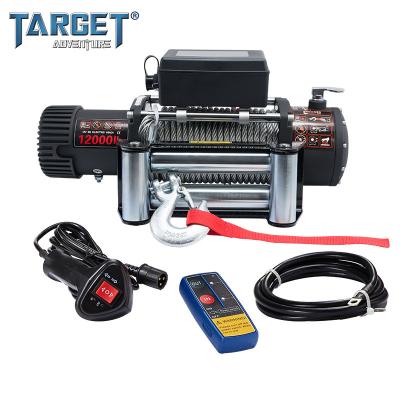 China Extreme AUTOMATIC 24V Off Road Electric Winches 12000lb Universal Fit For 4x4 Vehicles Steel Cable Winch for sale