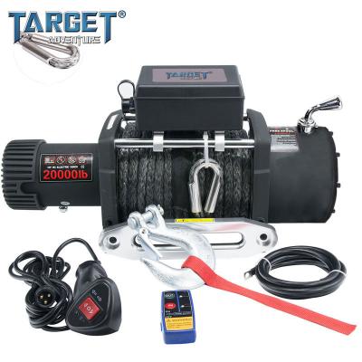 China ATV/UTV Manufacturer Winch ATV UTV Power with Synthetic Rope 20000lb Electric Winch for sale