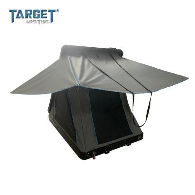 China Waterpoof 280g canvas tents outdoor waterproof outdoor folding canvas tent soft roof camping top tent for sale