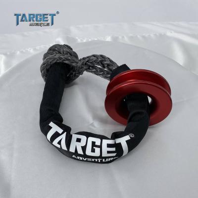 China Heavy Industry Soft UHMWPE Winch Rope 10mm 12mm Safety Snatch Ring Rope Bow Shackle 4x4 Off Road Premium Quality for sale