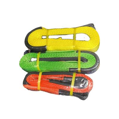 China Tow Car Portable High Quality Polyester Off Road Double Layers Capacity 10T 12T 14T Shaft Strap for sale