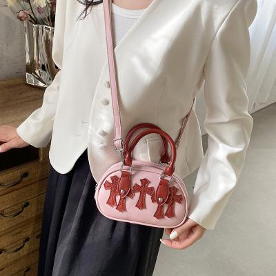 China 2023 New Fashionable Fashion Handbag Feminine Ladies Leather Trim Girls Cross - Body Totes Messenger Bag Cross Purses And Handbags For Women for sale