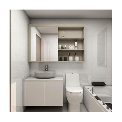 China Eco-friendly Hot Selling Modern Bathroom Cabinet Hotel Bathroom Vanity Cabinet Chinese Style Bathroom Cabinet Set for sale