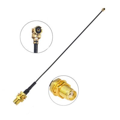 China WLAN Sma To Ufl 200Mm 500Mm, Sma Female Connector To IPX Ipex U.Fl Ufl Rg RF 1.13 Cable Coax Coax Pigtal Assembly Suppliers for sale