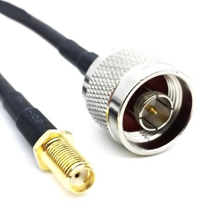 China RF Nfemale Rg58 N Male To SMA Female Coaxial Cable Rg58 15m Sma Rg58 Cable Assembly for sale