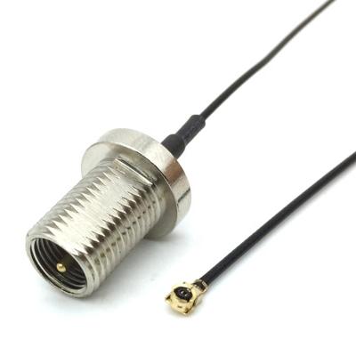 China Male RF FME Bulkhead To IPEX UFL 1.13mm RF Coaxial Cable Fme Conector for sale