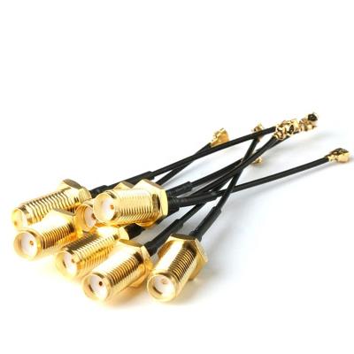 China SMA Female Pigtail Antenna Wi-Fi Loss Cable Coax RF IPX U.FL IPX To Low To Sma Coaxial Link Cable for sale