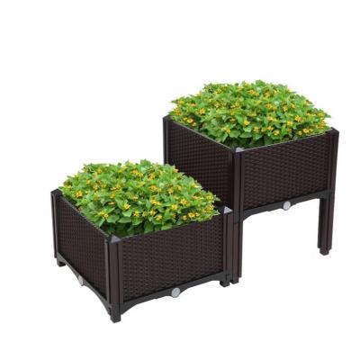 China Modern High Quality Raised Garden Bed Outdoor Garden Planting Box Plastic Garden Raised Bed for sale