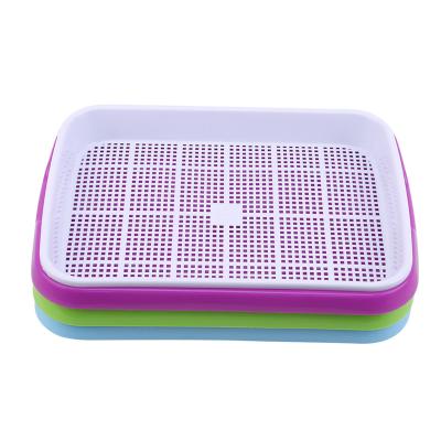 China Multicolor Adjustable Breathable Plug Tray Germination Plastic Seedling Box Cover Drainage Holes for sale