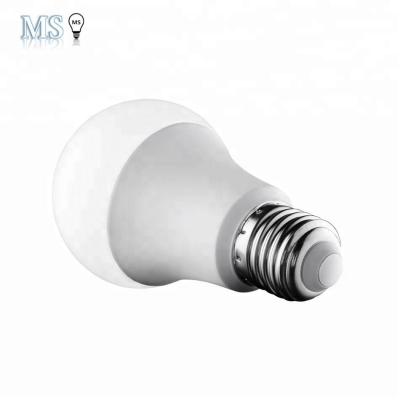 China Residential A60 E27 7w Aluminum In Plastic Led Light Bulbs for sale