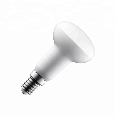 China Warehouse Light Bulb High Efficiency R Type Aluminum In Plastic R63 9w Led Bulb E27 E14 Led Bulb for sale