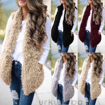 China Viable Factory Directly Wholesale Price Women's Rabbit Fur Vest Coat and Rabbit Fur Wool Vest Wool for Ladies Winter Warm Coat for sale