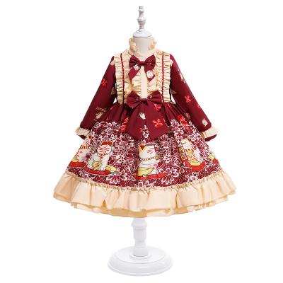 China European and American Princess Breathable Lolita Princess Skirt Long Sleeve Girl's Skirt Dresses for sale