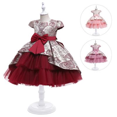 China Breathable Aristocratic Classic Style Dresses Kids Girls Birthday Dress High End Ball Gown For Child for sale