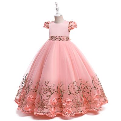 China Breathable Floral Lace 3-8 Years Wedding Tutu Baby Dress Designs Party For Girls for sale