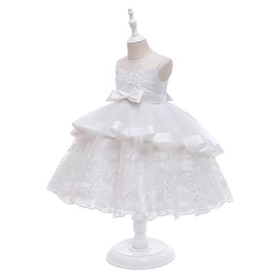 China Breathable Hot Selling Flower Lace Children Dress Birthday Party Wedding Princess Dress Little Kids Clothing Girls Dress for sale