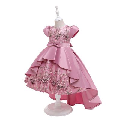 China New Spring Breathable Clothes Long Even Princess Dresses For Girls Kids Wedding Ceremony Dress Birthday Party Suit For 3-12Y for sale