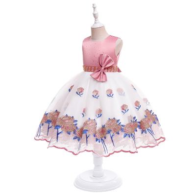 China Breathable Kids Girl Cake Tutu Flower Dress Kids Party Wedding Dress For Girl Princess for sale