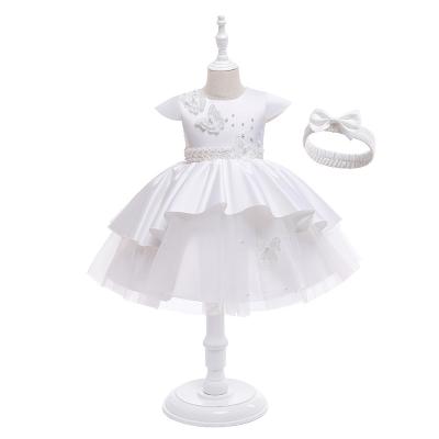 China Breathable European Style Girl Wedding Dress For Lovely Kids Birthday Party Tutu Dresses For Girls for sale