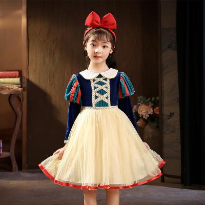 China Washable Snow White Belle Cinderella Princess Tutu Dresses Girls Birthday Costume for sale