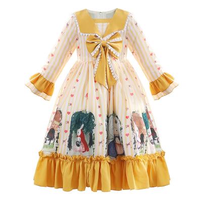 China Washable Big Girl Princess Lolita Dresses for 12 Years Girl Lovely Fancy Kids Party Dresses for sale