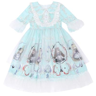 China Breathable Baby Girl Dress Fashion Kids Baby Clothes Girl Dress 2021 Princess Girls Lolita Dress for sale