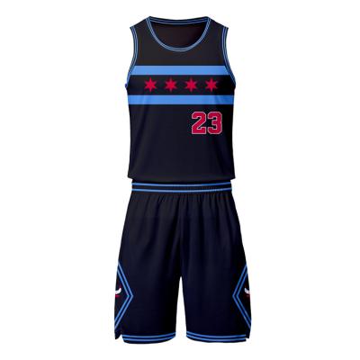 China Antibacterial Custom Design Reversible Youth Mesh Dress Basketball Uniforms Simple Basketball Singlet for sale