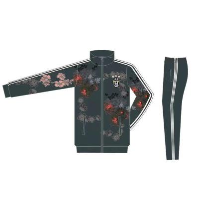 China 2021 Factory Wholesale New Full Antibacterial Tracksuit National Zipper Sportswear Team Club Suit Jacket for sale