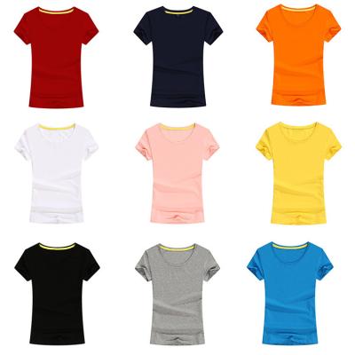 China Factory Promotional Round Neck Customized 100% Cotton Smooth Blank Anti-pilling T-shirt for sale