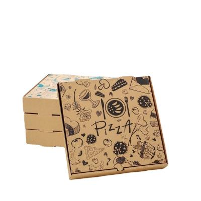 China Cheap Recyclable Food Grade Paper Pizza Box Design Cardboard Cardboard Pizza Box for sale