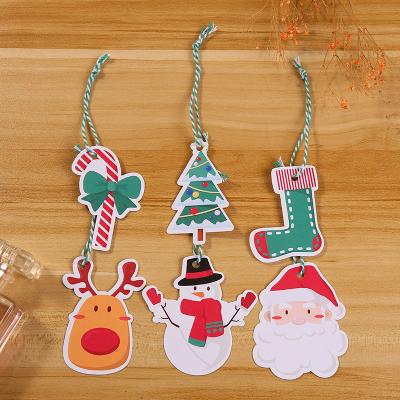 China For Festival Christmas Day Gift Custom Hanging Greeting Card Hang Tag Cards For Cake Decoration for sale