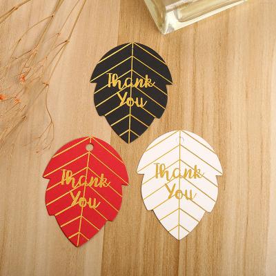 China For Festival Cheap Thank You Card Baking Hanging Blessing Card On Gift Box Decoration for sale