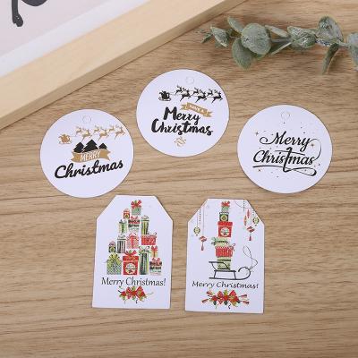 China For Festival or Wholesale DIY Nice Printing Recycled Paper Christmas Tag Hanging Greeting Cards Diy Valentine Gift Card for sale