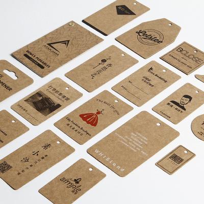 China Various Shape Disposable Custom Design Disposable Kraft Paper Shoes And Apparel Tag Label For Gifts for sale