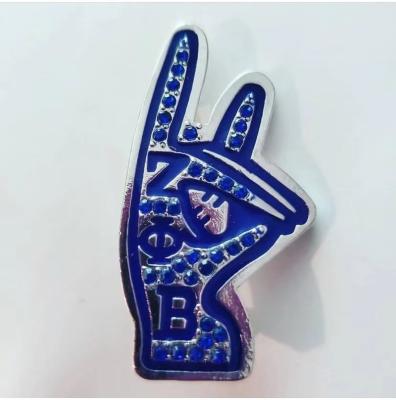 China ALLOY Custom Design Sigma Rho Gamma Brooches Women Women Finer Shirt Brooch Pins Gifts for sale