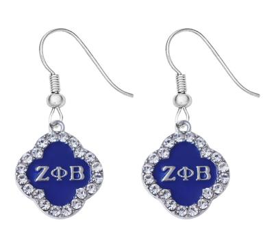 China Cute custom greek sigma sigma sorority letters since 1920 ZPB sorority gamma rho earrings for sale