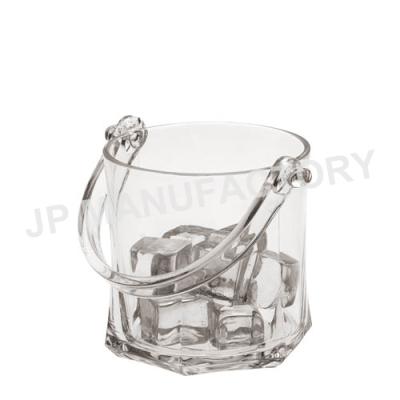 China small crystal clear ice bucket casual plastic ice bucket/acrylic ice bucket for sale