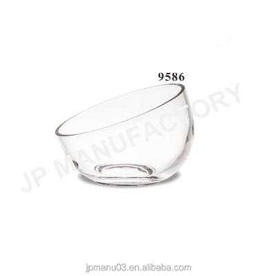 China Crystal Clear Plastic Polycarbonate Tilted Salad Bowl Stocked for sale